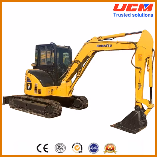 Japanischer 5t PC55 Bagger Komastu PC55mr-2 Gebrauchter Bagger